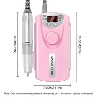 Machine à ongles professionnelle 35000 tr/min, ponceuse électrique rechargeable pour manucure et pédicure, moteur de polissage pour nail art