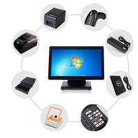 Caja Registradora Clásica para Restaurante, Caja Registradora para Comercio Minorista, Máquina de Caja Registradora con Soporte para Sistema POS