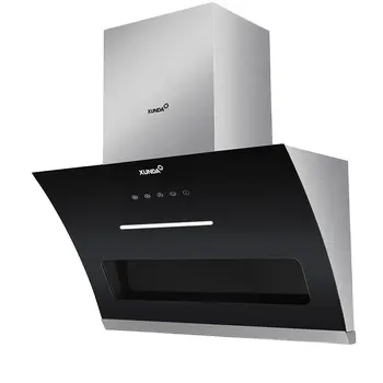 Xunda cerobong asap Kontrol rasa, tudung kipas terpasang di dinding Range Hood knalpot dapur