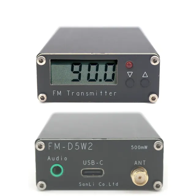 0.5W FM Transmitter 76-108Mhz Stereo FM Frequency Modulation Emitter FM Transmit for Churches CAR Radio Broadcast Campus Station