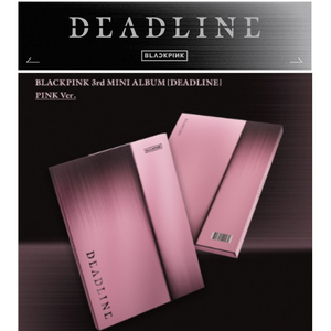 KPOP BLACKPINK 3er Mini Álbum DEADLINE Versión PINK Versión BLACK CD Coleccionable Oficial Regalo del Grupo Femenino Coreano Bluewave - Product Image 3