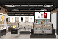 02-DYaS024 Meuble de présentation K-beauty écologique et durable avec éclairage LED pour la conception de magasins de détail en gros