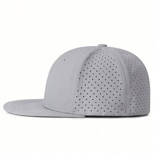 Gorra de Béisbol de Sarga de Algodón de 6 Paneles Sin Estructura con Cierre Ajustable y Orificio - Product Image 3