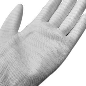 ALLESD Cleanroom Lint Free <strong>ESD</strong> PU Coated Palm Fit <strong>Gloves</strong> Carbon Fiber Antistatic Safety Work <strong>Gloves</strong> - Product Image 6