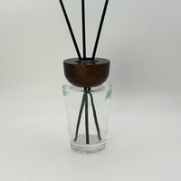 Diffuseur de parfum d'ambiance de luxe en verre 200 ml avec bâtonnets en fibre, désodorisant décoratif pour la maison, vente en gros