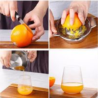 Presse-oranges manuel en acier inoxydable 304 Presse-agrumes orange citron vert fruits presse-agrumes à main