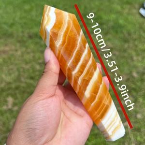 Venta al por mayor de varitas de calcita amarilla de alta calidad, cristal para sanación espiritual, piedra natural para decoración única del hogar y regalos festivos. - Product Image 3