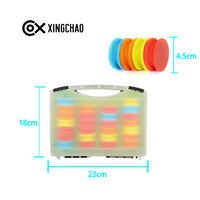 Ensemble de bobines en mousse EVA colorées personnalisables pour la pêche à la carpe, avec boîte de rangement pour lignes principales et leaders, et kit Chod Zig Rig