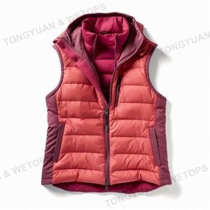 Manteaux en duvet pour femmes de grande taille Gilet chaud <span class=keywords><strong>sans</strong></span> <span class=keywords><strong>manches</strong></span> Manteaux à bulles de couleur Parkas Veste rembourrée à fermeture éclair - Product Image 3
