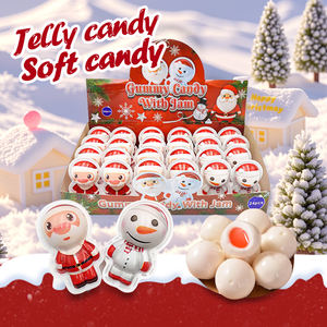 Vente en gros de bonbons marque privée personnalisée motif Père Noël <span class=keywords><strong>Halal</strong></span> nouvel an gelée gommeuse douce confiture de Noël bonbon rempli ODM - Product Image 2