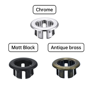 Tùy chỉnh l6117 Vòng ABS chậu rửa bồn rửa tràn lỗ Bìa thiết kế hiện đại cho nhà vệ sinh phòng tắm hoặc khách sạn sử dụng - Product Image 3