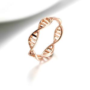 Gepersonaliseerde Holle Band <span class=keywords><strong>Ring</strong></span> Sieraden <span class=keywords><strong>Dna</strong></span> Patroon Silver Rose <span class=keywords><strong>Gold</strong></span> Plated Roestvrij Stalen <span class=keywords><strong>Ring</strong></span> Voor Vrouwen Meisjes Geschenken - Product Image 5