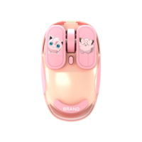 Logo personnalisé fabriqué en Chine Mini optique BT 2.4G souris sans fil Design coloré transparent du fabricant pour PC ordinateur portable