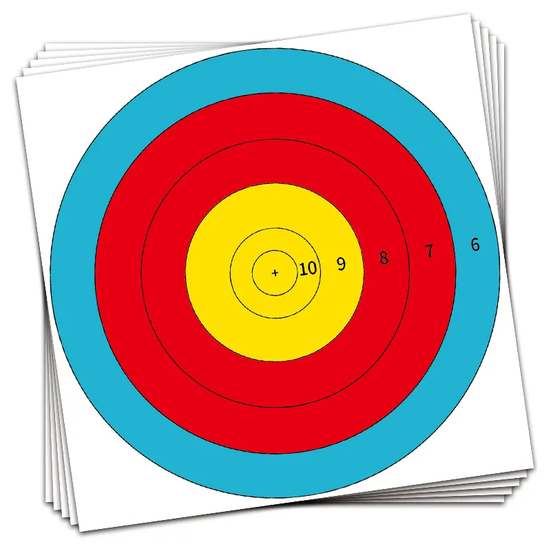 Objetivos de papel Target Shooting Paper Archery Accesorios de repuesto para arco recurvo Longbow