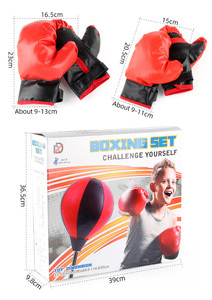 Bola <span class=keywords><strong>de</strong></span> <span class=keywords><strong>Boxeo</strong></span> <span class=keywords><strong>de</strong></span> Reacción para Niños, Material PU Duradero <span class=keywords><strong>de</strong></span> Alta Calidad, Saco <span class=keywords><strong>de</strong></span> <span class=keywords><strong>Boxeo</strong></span> Pesado para Uso en Interiores/Exteriores, Bolas <span class=keywords><strong>de</strong></span> Velocidad - Product Image 2