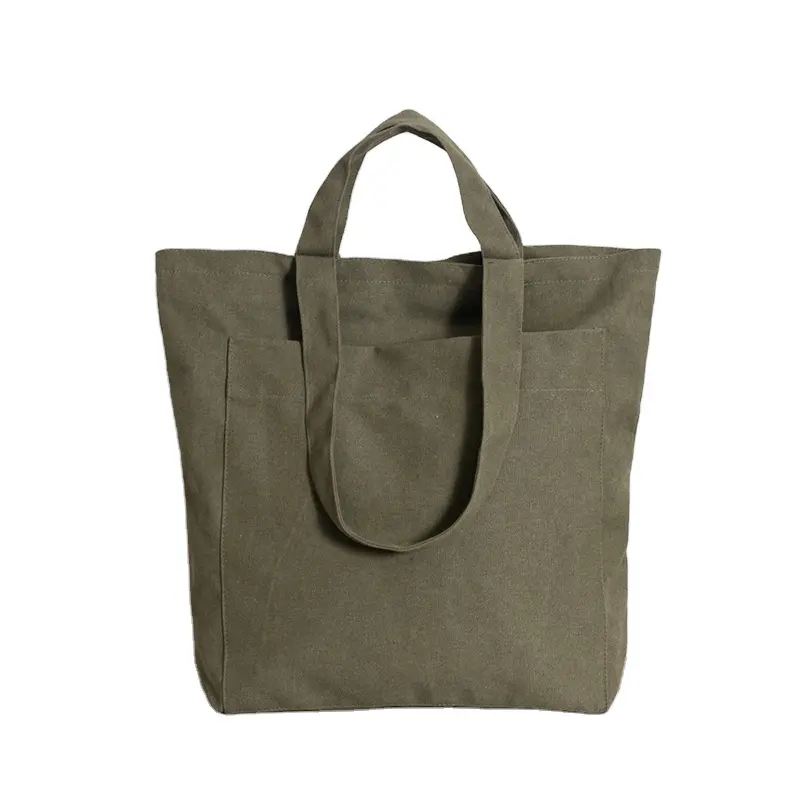 Wholesale Reusable canvas bag Custom Logo Printed organic Cotton Cloth Ladies fashion Shopping Bag Canvas Tote Bags