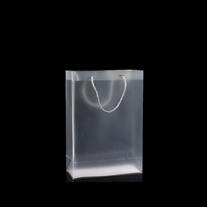 Pieghevole Più Forte Trasparente Logo Personalizzato Pacchetto di Plastica Con Manico IN PVC <span class=keywords><strong>Nido</strong></span> Chiaro Shopping Bag - Product Image 4
