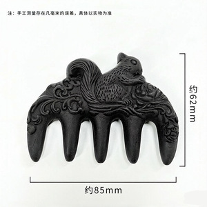 Handmade Blended Incense <b>Beads</b> Inlaid Wooden Comb Chinese Style Portable Aromatherapy Comb Massage Hair Care Comb Gift - Product Image 3