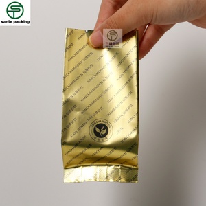 Bolsa de Fondo Plano Personalizada, Impresa en Huecograbado, Colorida, Laminada, Resistente al Agua, Fabricada con PET/BOPA/CPP, Apta para Uso con Alimentos, para Té, Café y Alimentos Enlatados - Product Image 1