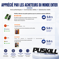 Mémoire RAM DDR5 pour ordinateur portable PUSKILL 32 Go 5600 MHz SODIMM, module de RAM DDR5 pour ordinateur portable, mise à niveau de PC étudiant et montage de bureau