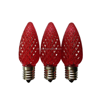 Super Qualité C9 Commercial LED Ampoules de Noël Rouge Transparent pour l'extérieur C9 Holiday Lighting Étanche