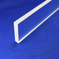 Barre de quartz haute pureté JGS2 99,99 %, diamètre 1-100 mm, transmission lumineuse 90 %, personnalisable