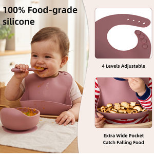 Ensemble de 18 ustensiles et assiettes en silicone antidérapants de qualité alimentaire <span class=keywords><strong>pour</strong></span> la diversification alimentaire des bébés et des tout-petits - Product Image 4