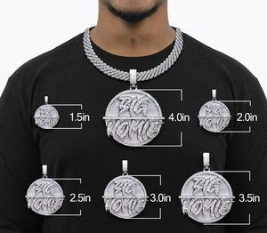 Colgante de cadena 3D con letras y diamantes de moissanita VVS que pasan la prueba del diamante, estilo hip hop personalizado, colgante con nombre de diamante en forma de pera, joyería para hombre - Product Image 4