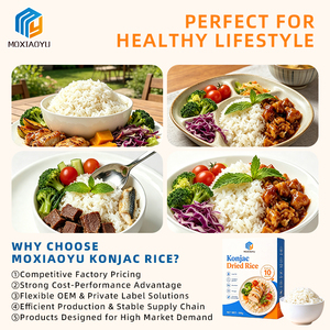 Emballage personnalisé Riz sec de konjac Solutions alimentaires santé faibles en calories Aliments végétaliens Riz sec de konjac - Product Image 3