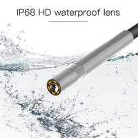 Caméra endoscopique industrielle portable P10 2,8'' LCD 1080P, boroscope d'inspection 8 mm avec lumière LED, sonde de 5 m pour l'entretien des canalisations