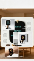 Écran LCD TFT+CTP IPS de 1,83 pouces, résolution 240x284, interface SPI 4 lignes, circuit intégré de pilote GC9307C, 360cd/m2, GalaxyCore, appareils portables intelligents