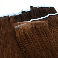 Extensions de cheveux à bandes fines et longues à double trame, 100% cheveux humains, nouveau design, extensions de cheveux à bandes longues en PU