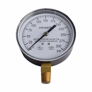 88,9mm Sprinkler anzeige mit Zifferblatt größe und 1/4 "NPT-Boden anschluss aus Messing 300PSI Legierung manometer - Product Image 2