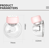 Tire-lait électrique portable sans BPA, mains libres, écran LED, 4 modes, 12 niveaux, rechargeable