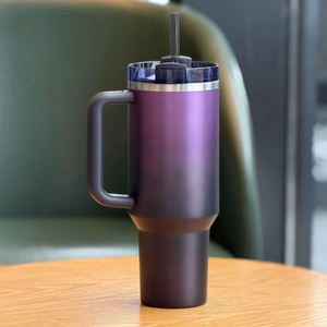 แก้วน้ำสแตนเลสหุ้มฉนวนสุญญากาศขนาด30ออนซ์40ออนซ์พร้อมหูหิ้วแก้ว JugH2.0สำหรับเดินทางขวดน้ำ - Product Image 4