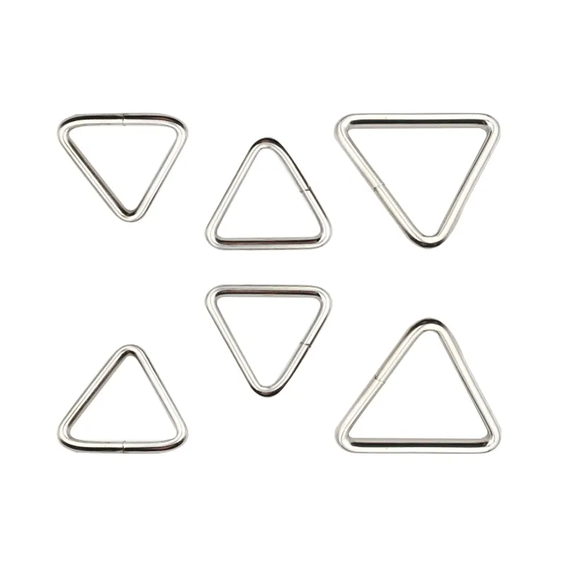 Accesorios de hardware de hebilla triangular soldada de varios tamaños de acero inoxidable 304