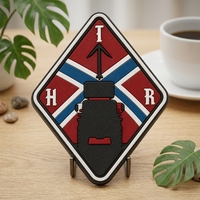 Écussons en caoutchouc PVC souple 3D personnalisés avec logo en relief, lavables, couleur personnalisée, support auto-agrippant transparent, étiquettes à coudre pour vêtements