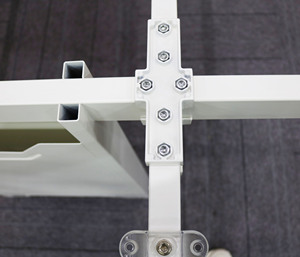 2400*1200*750 Bàn Văn Phòng Khung Kim Loại Cho Bàn Làm Việc 4 Người Tuyến Tính Với Chức Năng Quản Lý Khay Cáp - Product Image 3