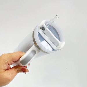 <b>Double</b> <b>Walled</b> Stainless Steel H2.0 40oz Blank Sublimation Glossy White Bottle Tumbler Cups <b>Mugs</b> - Product Image 2