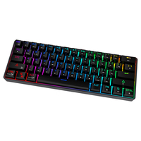 Keyboard Mekanis Mini DK61 Nirkabel 2.4Ghz OEM Terlaris 61 Tombol