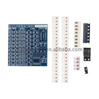 Circuit imprimé PCB SMT SMD pour le bricolage, kit d'entraînement à la soudure, combinaison électronique, 77 pièces