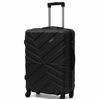 Valise rigide ABS à roue unique 20/24/28 pouces, durable, pour voyage, vente en gros, logo personnalisé