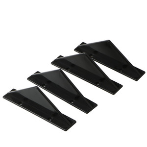 Universele Gebogen Vorm Achterbumper <span class=keywords><strong>Diffuser</strong></span> Haaienvin Spoiler Covers Decoratie Set Lip Wing Splitter Zwart - Product Image 1