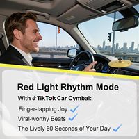 Tambour de cymbale de voiture moderne en acier allié pour kits d'intérieur d'aération Gadget d'instruments de musique amusants pour les mélomanes