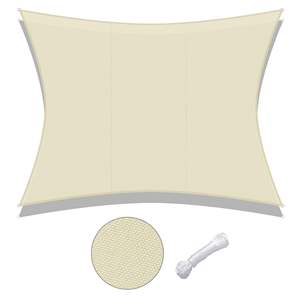 (We Make Custom Size) Auvent Pare-Soleil en Bâche pour Terrasse Extérieure, Jardin, Abri de Voiture, Voile <span class=keywords><strong>d</strong></span>'<span class=keywords><strong>Ombrage</strong></span> <span class=keywords><strong>Rectangulaire</strong></span> Grise Imperméable - Product Image 2