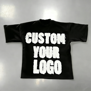 T-shirt da allenamento ecologica con spalle scese, design Hip Hop, applicazione termoadesiva e ricamo, patchwork, per ricamo - Product Image 1