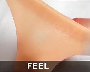 AMOR. Dildo realista con prepucio, testículos y venas para parejas lesbianas. Para estimular el punto G, vaginal y anal. - Product Image 4