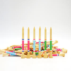 ทีตีกอล์ฟไม้ไผ่ Seo Golf ขนาด 35 มม. 42 มม. 54 มม. 70 มม. 83 มม. พิมพ์โลโก้ สีธรรมชาติ คุณภาพสูงสุด จากโรงงานโดยตรง - Product Image 1