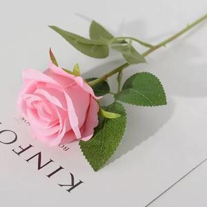 Ramo de flores de rosas artificiales de seda, hermosas rosas falsas para boda, decoración del hogar, flores falsas, regalo de San Valentín - Product Image 3