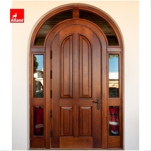 Truyền Thống Arch Và <span class=keywords><strong>Round</strong></span> Top Gỗ Bên Ngoài Cửa Ra Vào Cửa Với <span class=keywords><strong>Transom</strong></span> Cho Lối Vào Biệt Thự - Product Image 1